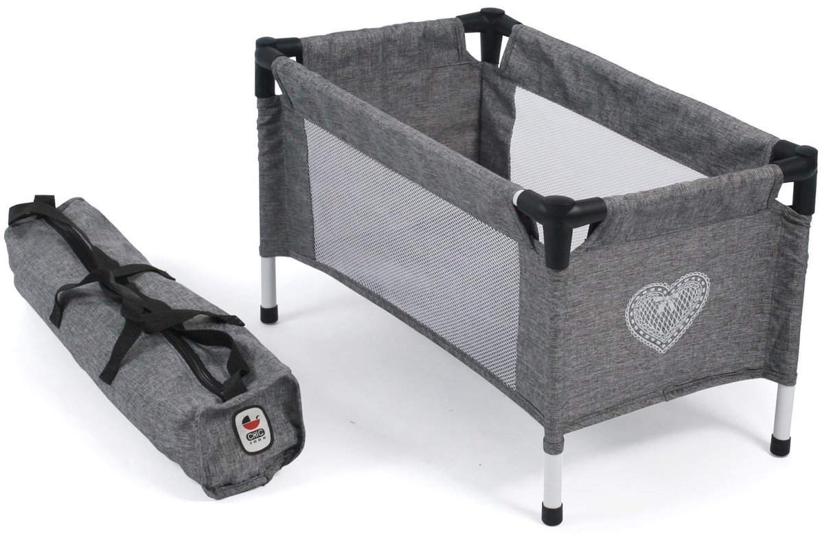 Bayer Chic 2000 - Poppen Reisbedje - Grey Jeans