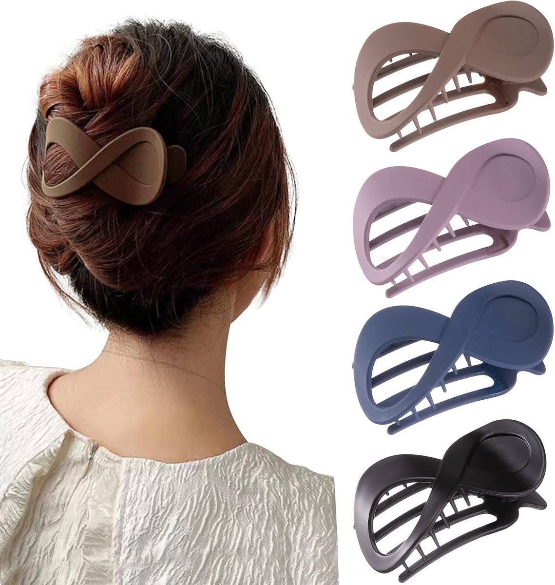 Haarspelden - Elegante haarspelden voor dames - Franse haarspelden - Haaraccessoires - 4 kleuren