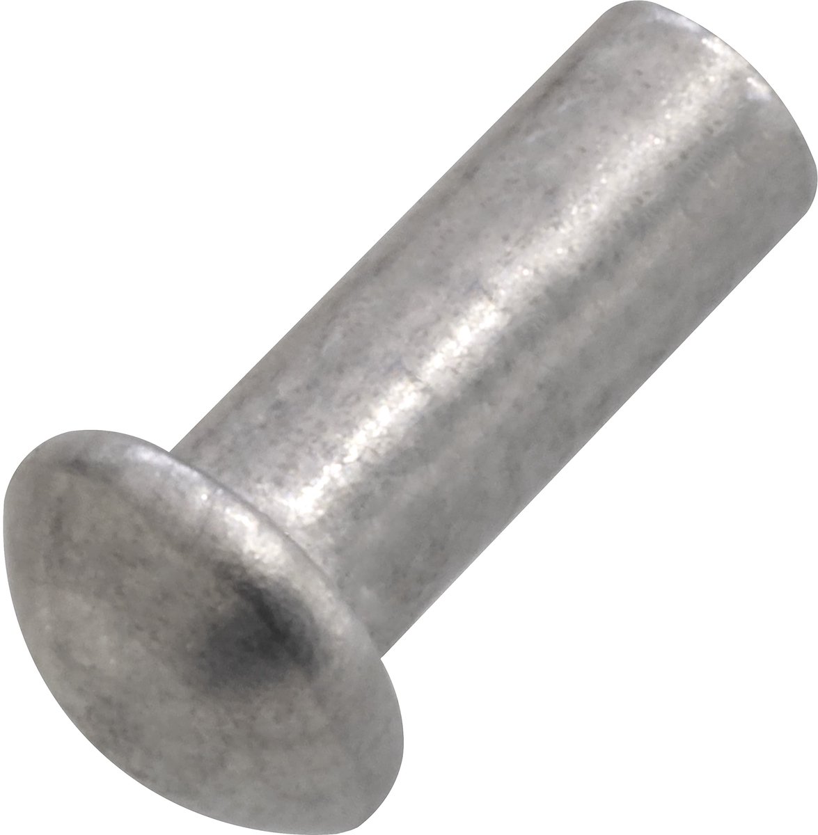C62011 - Set van 20 aluminium rivets Ã˜2x5 mm - halfronde kop - DIN 660 - zilver - niet-verwijderbare verbinding