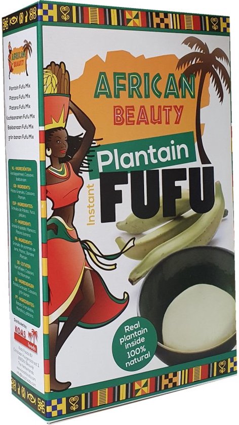 African beauty yellow plantain fufu 2 x 681gr
