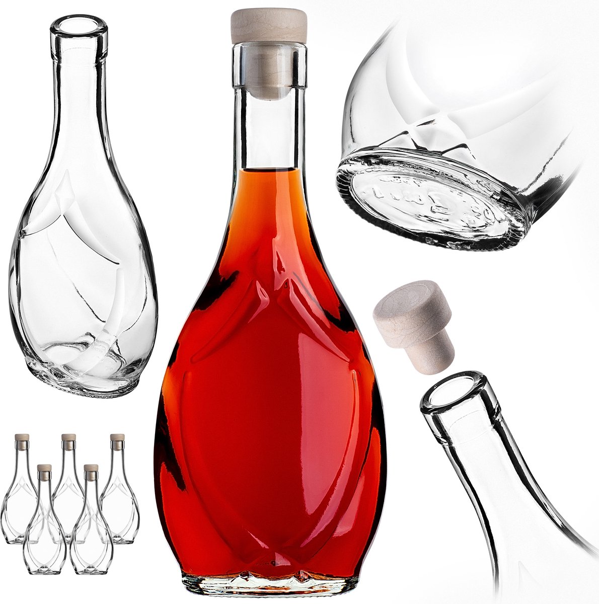 Kadax Fles Icona K-250ml pakket 5st met dop
