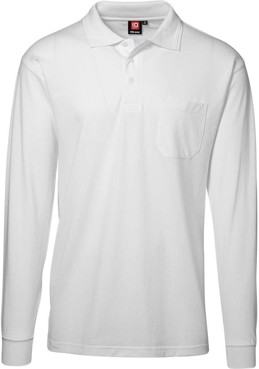 Kentaur PRO Wear polo shirt l/s ID0326 53260-575 - White - 3XL
