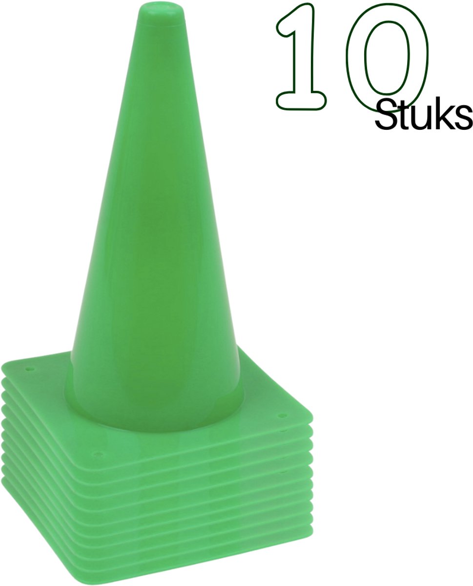 Groen Pionnen 10 stuks - 31 cm Sport pionnen - Kegels Groen