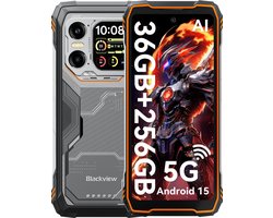 Blackview XPLORE 1 - Robuuste Smartphone - 5G - 36GB RAM - 256GB ROM - 20000mAh - 6.78 inch - Robuuste Telefoon - Nachtzicht - Android 15 - NFC - GPS - Oranje