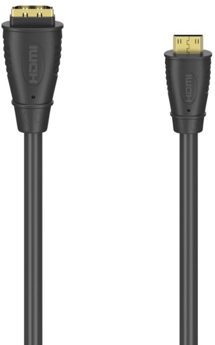 Hama HDMI™-kabeladapter, type C (mini) stekker - type A koppeling, verguld