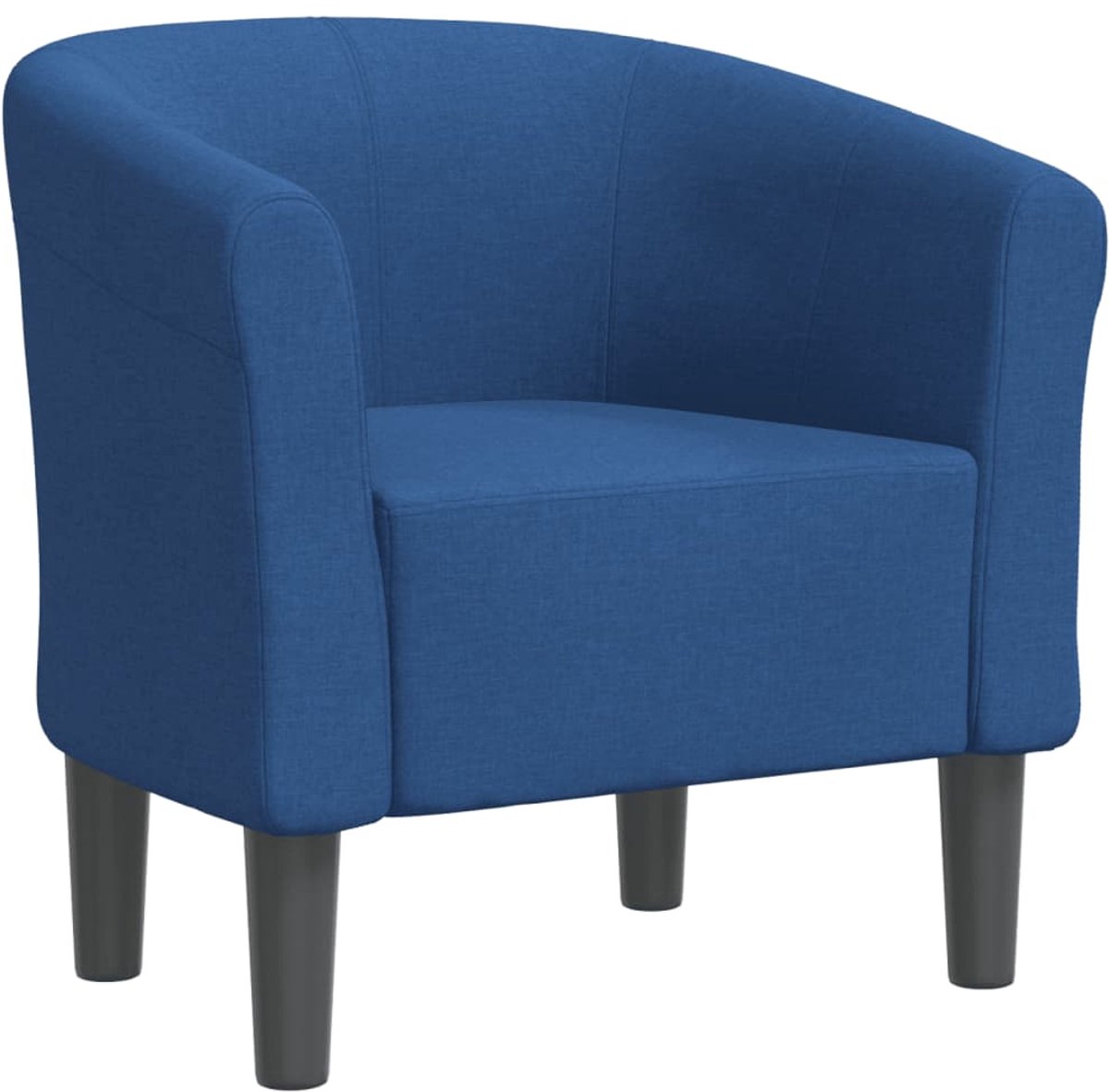 vidaXL Kuipstoel - stof - blauw
