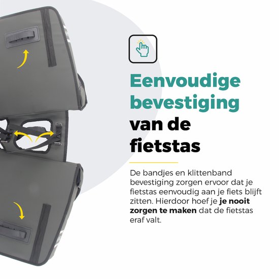 Voltano Dubbele Fietstas 40L Afgeschuind - Intense Green - 100% Waterdichte Fietstassen - Fietstassen Elektrische Fietsen