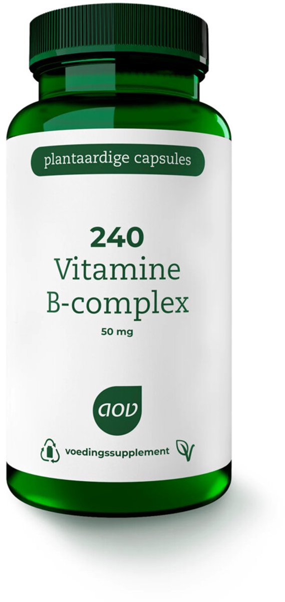 AOV - 240 Vitamine B-Complex - 2 x 60 vegacapsules - Voordeelverpakking