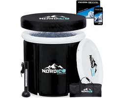 NØRDICE® - IJsbad XXL - Dompelbad - Complete IJsbad Starterpack - Zitbad Set - Ice Bath Inclusief Thermometer