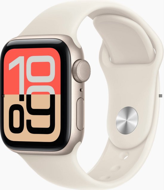 Apple Watch SE 3 - Wifi - 40mm - Starlight Aluminium Case with Starlight Sport Band - M/L