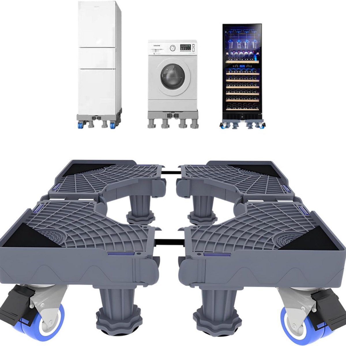 Lexium Wasmachine Verhoger - Wasmachine Sokkel - Wasmachine opbouwmeubel - Wasmachine Kast - Wasmachine Ombouw - Wasmachine Meubel