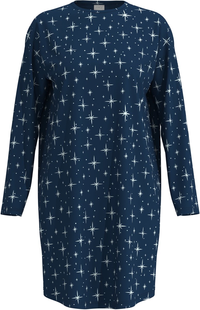 Mey Female - Lange mouwen nachthemd Serie Polar Sky Deep Marine
