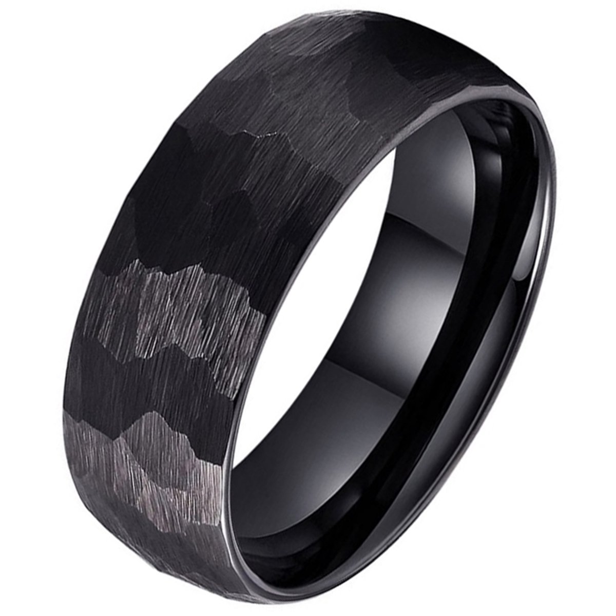Tom Jaxon wolfraam Ring Facet Mat Zwart-21.5mm