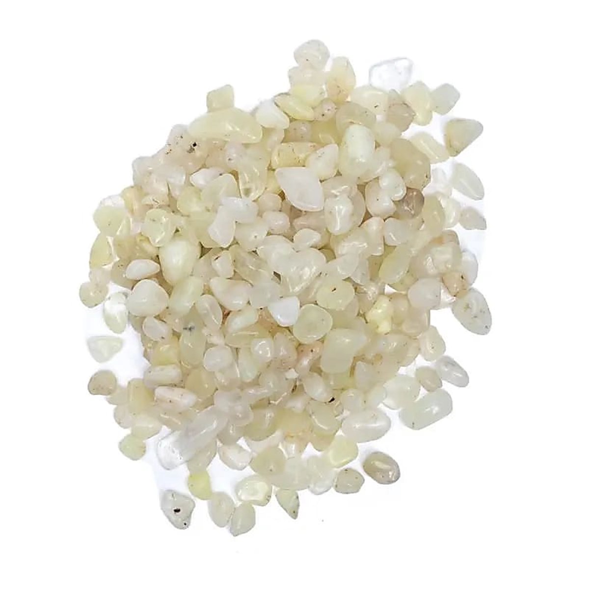 Phoenix Import Mani Bhadra Zwavel kwarts trommelstenen in pot 800 gram Meerkleurig