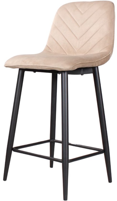 DS4U - Gaby barkruk velvet 65 cm 2.0 - goud | Leen Bakker