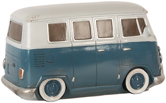 Clayre & Eef Nachtlampje Kind Bus LED 28x13x13 cm Blauw Kunststof van Merkloos — afbeelding 3