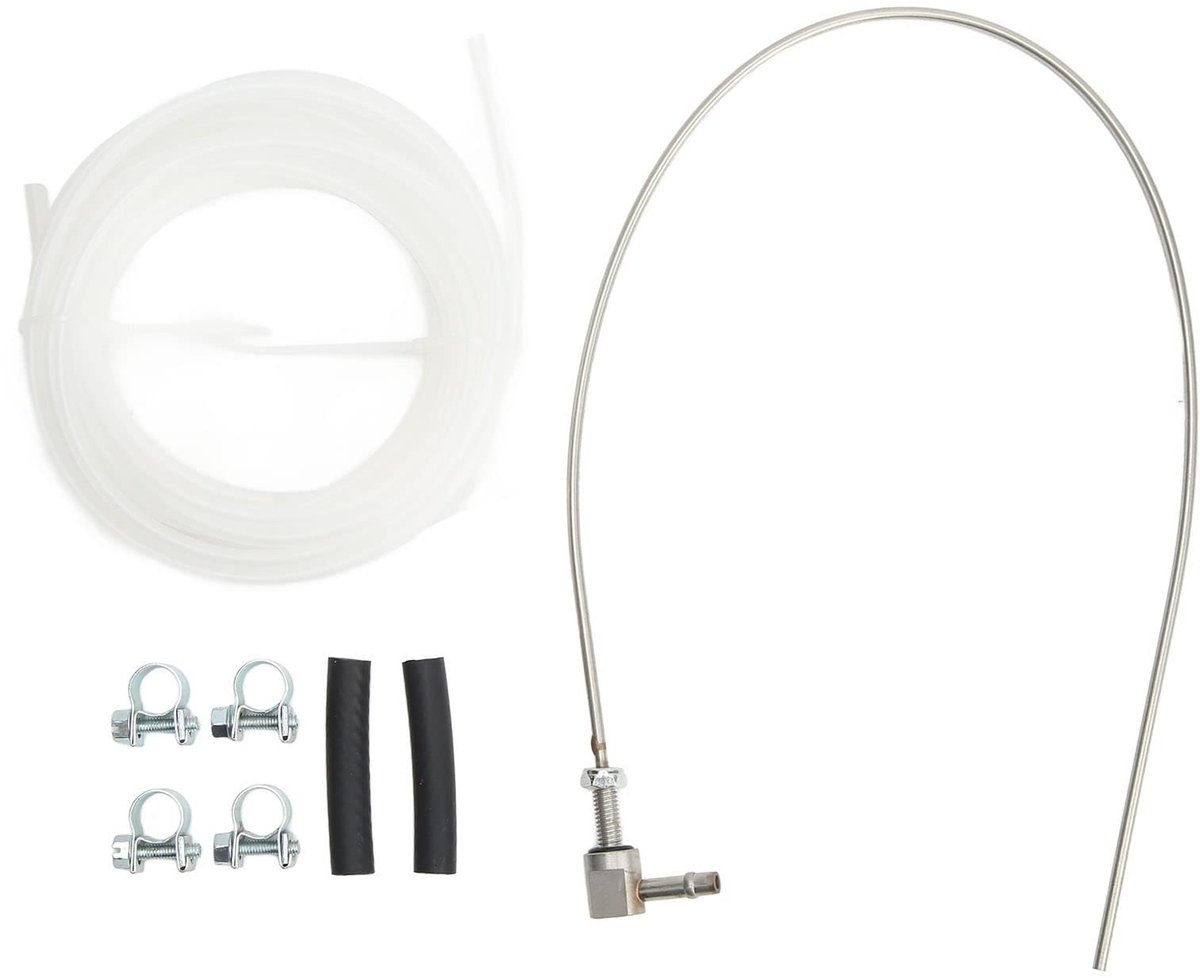 Eberspacher D2 D4 Airtronic Brandstoftank Standpijp Kit - Hoogwaardige Koper en Rubber, Inclusief Slang en Klemmen