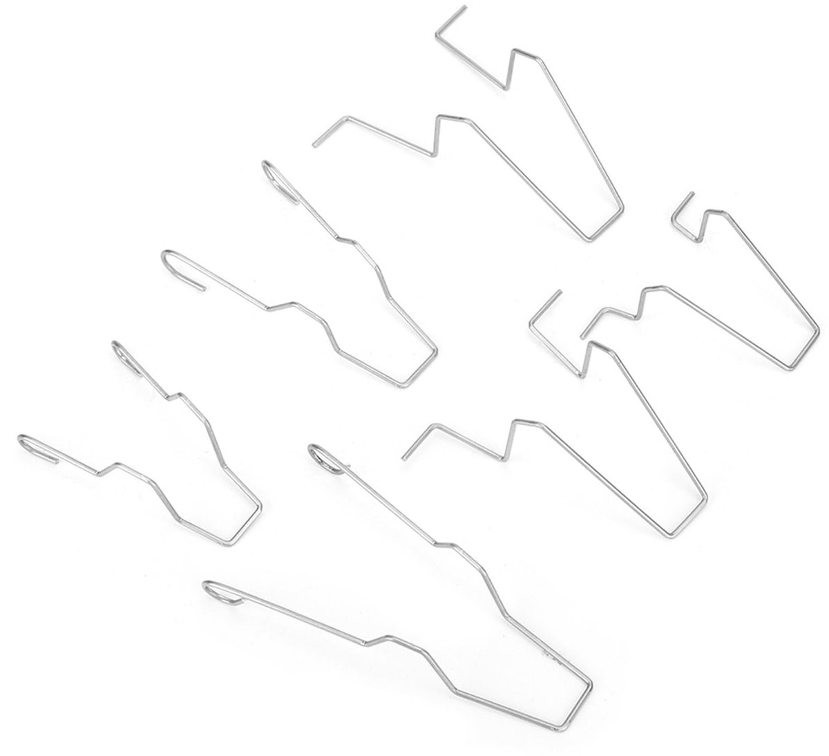 5ZHSFULLKIT Koplamp Borgveer Clips - Geschikt voor H1 H3 H4 H7 - 6 Stuks Hoogwaardig Staal