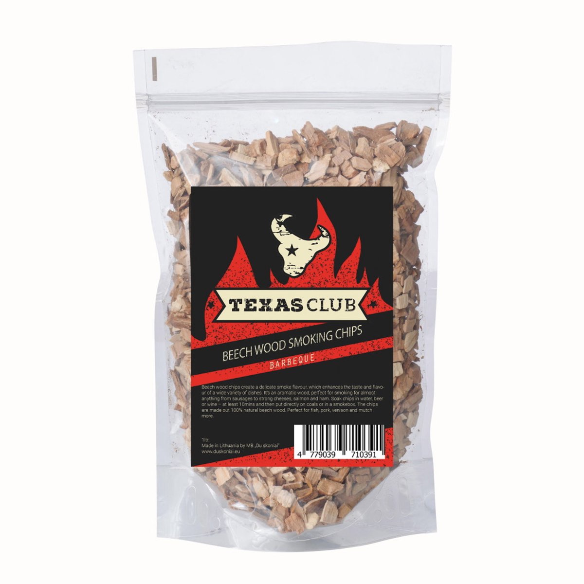 Texas Club - Beech rooksnippers - 600 gram