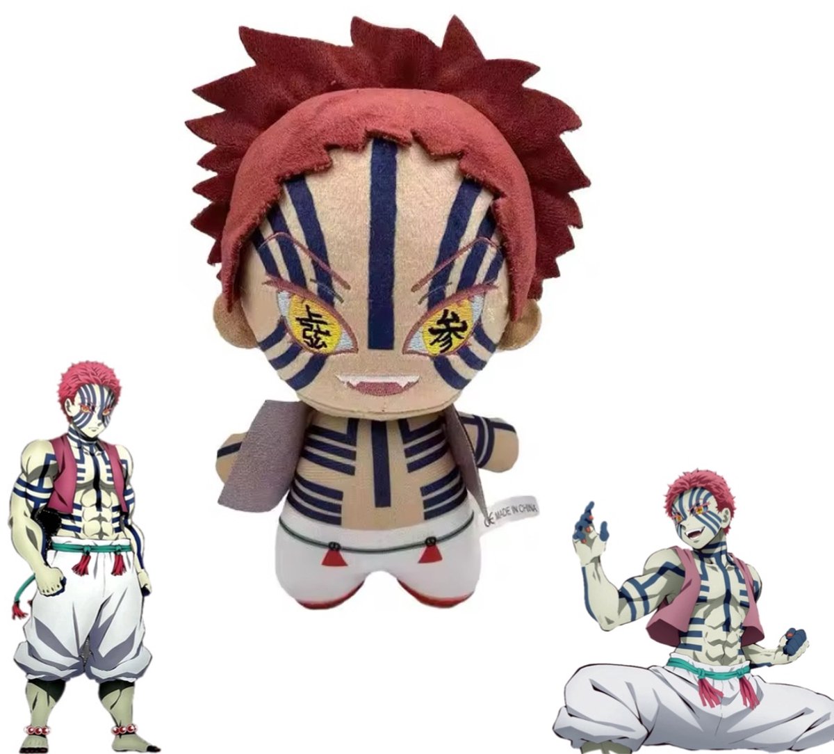 Akaza | Verzamelobject | knuffel | Fan Merchandise | Demon Slayer | Kimetsu no Yaiba | Demoon | Nichirin | Twelve kizuki | Zwaardvechter | Anime Knuffel | Plush | Pop | Cosplay | Anime fan | Otaku