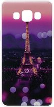 ADEL Siliconen Back Cover Softcase Hoesje Geschikt voor Samsung Galaxy A3 (2015) - Parijs Eiffeltoren