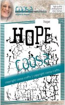 COOSA Crafts Clear stamp - #16 achtergRond Hope