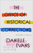 Boekcover 'The Office of Historical Corrections' met gekleurde strepen en tekst.