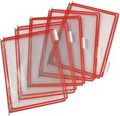 tarifold Zichtpaneel A4, Plastic, Rood (pak 10 stuks)
