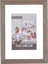 Vlakke Houten Wissellijst - Fotolijst - 62x93 cm - Ontspiegeld Kunstglas - Zoethout - 25 mm