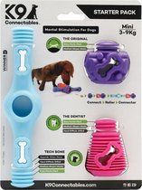K9 Connectables Starter Pack - Mini - Blauw. Paars & Roze