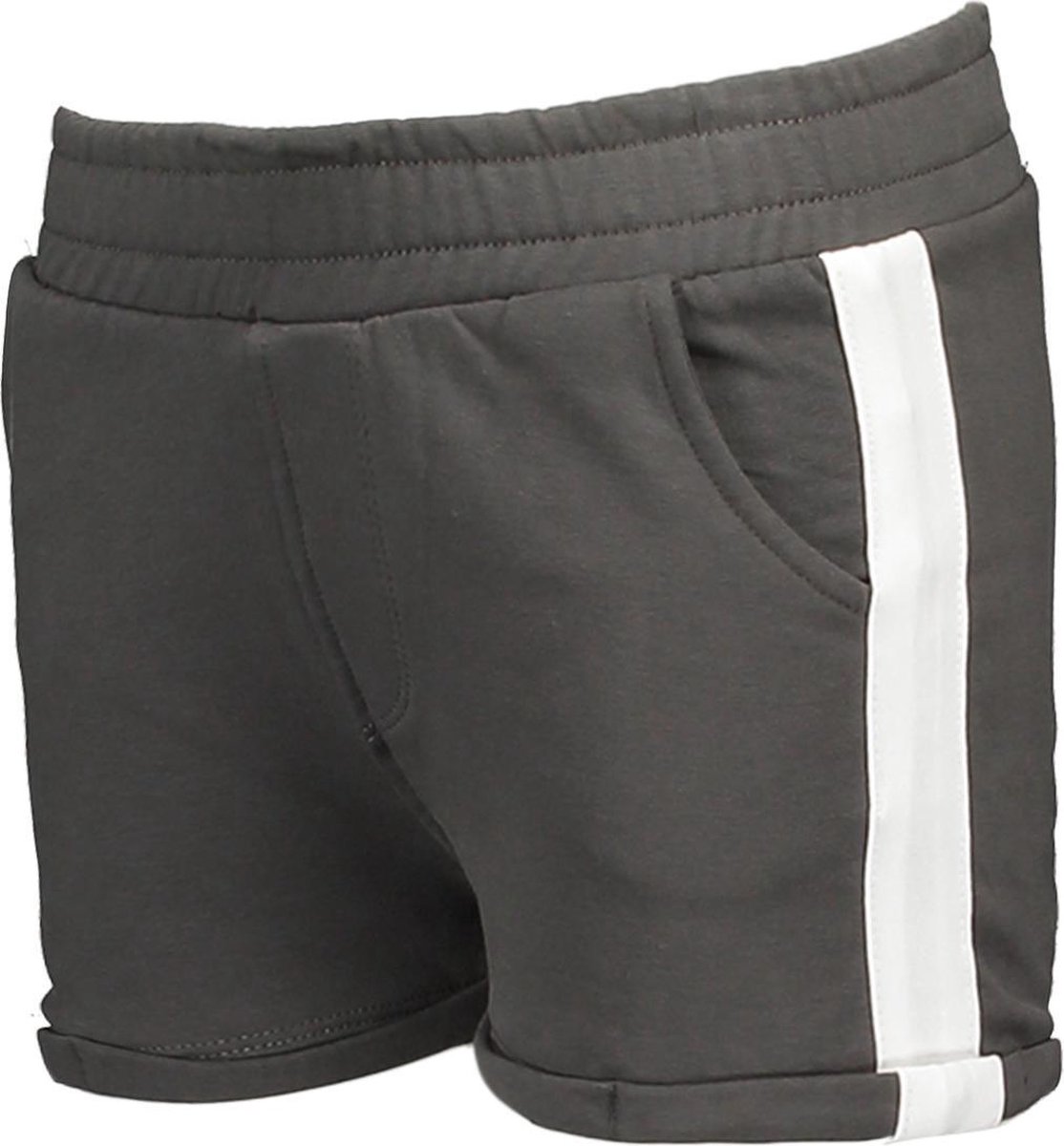 Moodstreet Meisjes Short met contrast streep - Antra - Maat 98/104