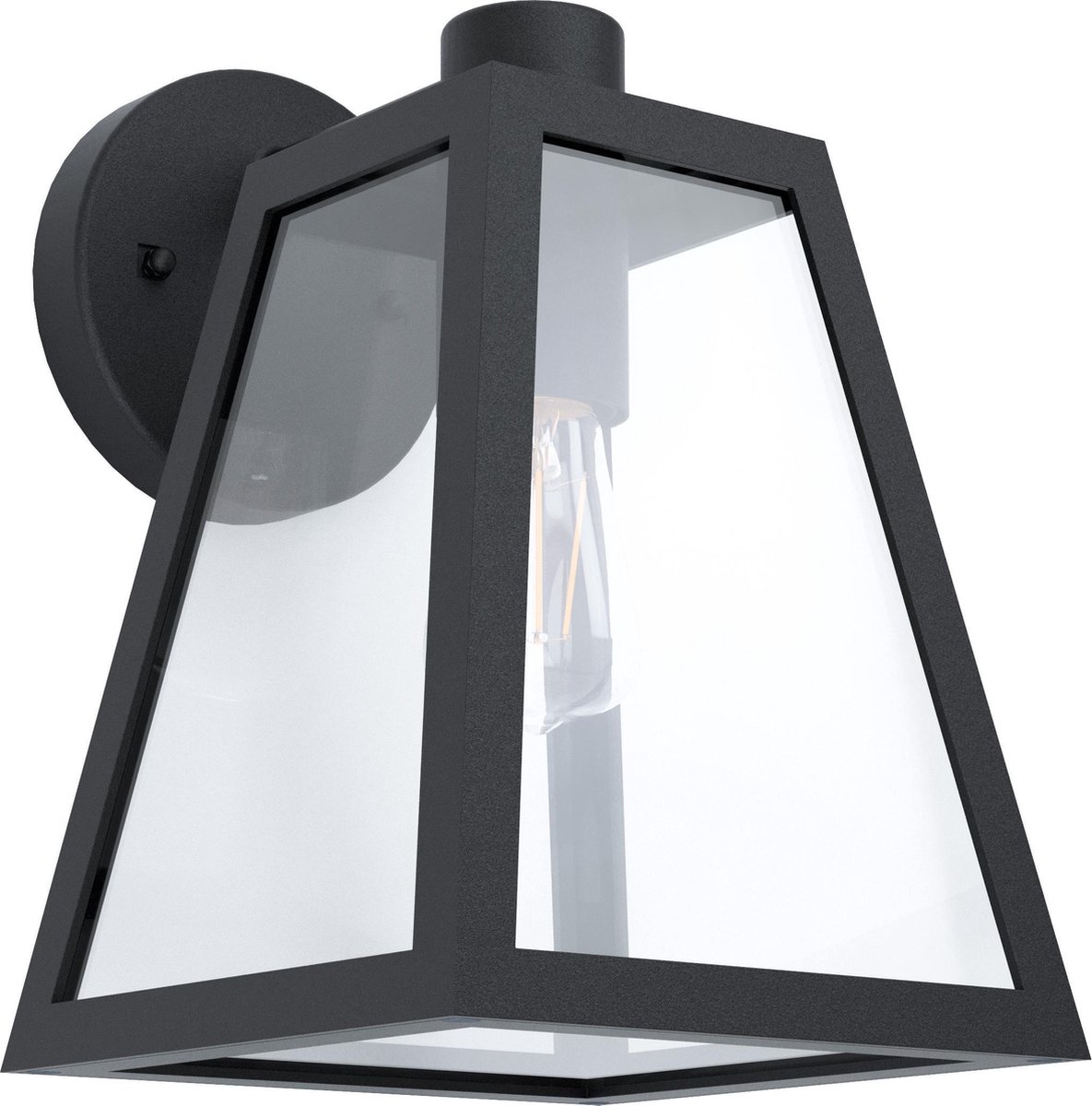 EGLO Mirandola Wandlamp Voor buiten - E27 - IP44 - Zwart