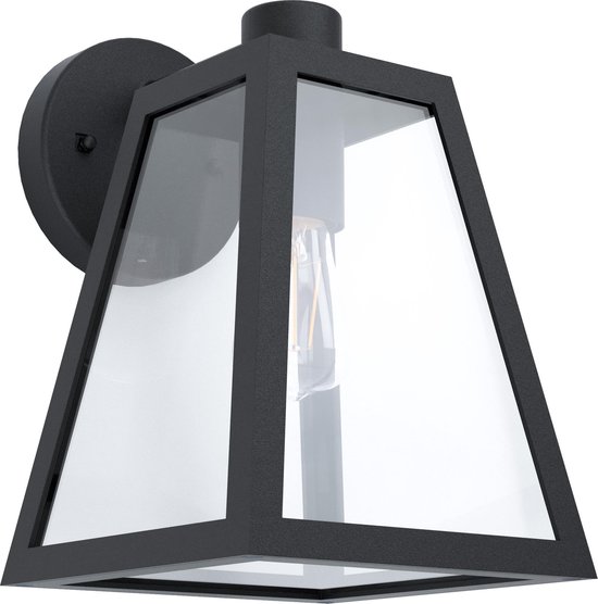 EGLO Buiten wandlamp mirandola - E27 - 27cm - zwart