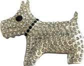 Petra's Sieradenwereld - Magneetbroche zilverkleurig Schotse Terrier