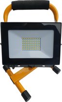 Werklicht LED | 50W=400W bouwlamp | stekker 300cm | daglichtwit 5500K | waterdicht IP65