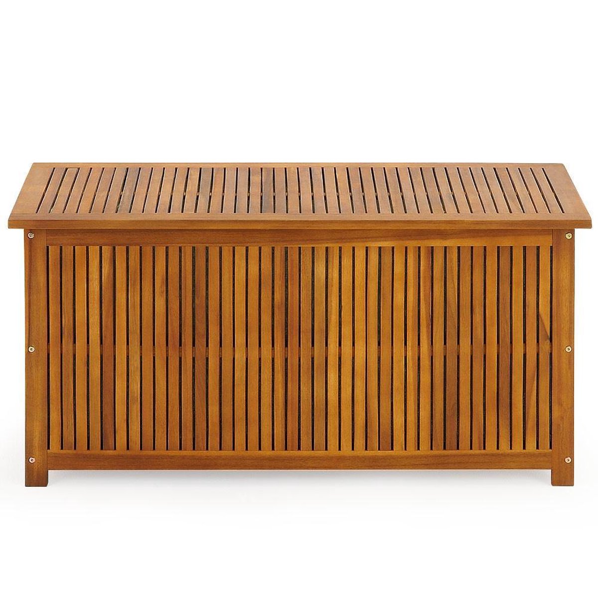 Deuba Tuin Doos 290L Opslag Kunststof Buiten Patio Gazon Kist 114x47x60cm Rotan Stijl met Deksel en Wielen Grijs