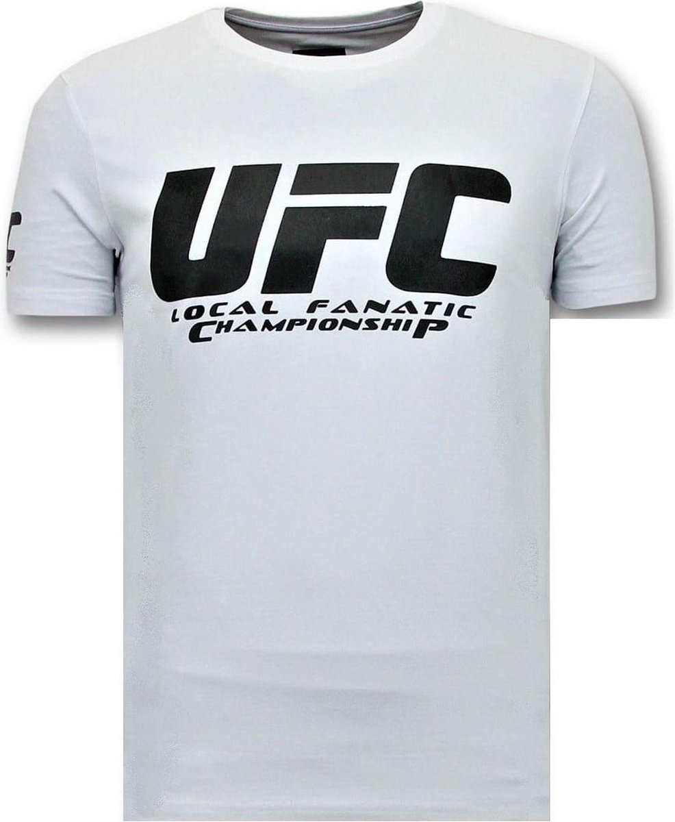 Heren T shirts met Print - UFC Championship Basic - Wit | bol.com