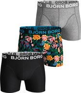 Bjorn Borg Onderbroek - Maat L  - Mannen - blauw/geel/groen/zwart/grijs