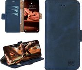 Bouletta Samsung Galaxy S20 Plus compatibel leder BookCase hoesje - Antic Blue