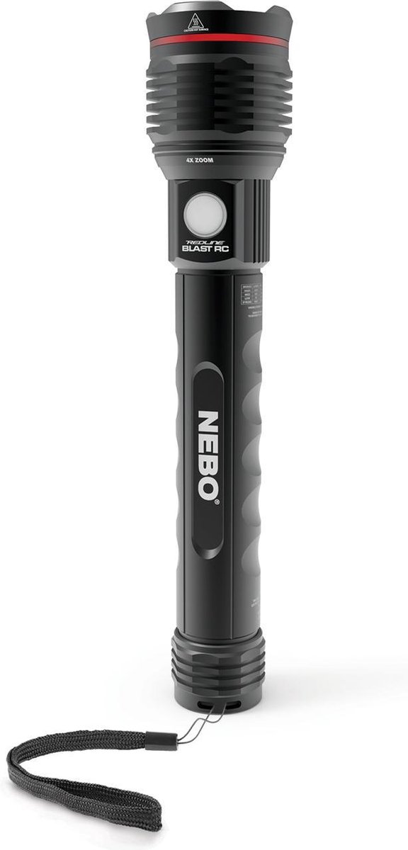 Nebo Blaster XL Oplaadbare LED Zaklamp + Powerbank Grote Staaflamp Waterdicht MagLite Oplaadbaar