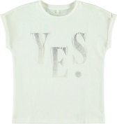 Name-it Meisjes Witte Tshirt Flori (Yes) - 146/152