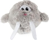 Dog toy plush wally, 14cm grey