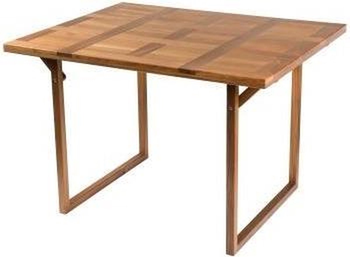 ARC Marine teakhouten Wicker Tafel 113 x 93 x 74 cm (geolied)