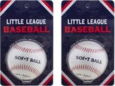 Honkbal bal - baseball bal - SOFT BALL - Official size - 9 inch - 2 STUKS