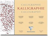 Clairefontaine Kalligrafieblok – Formaat 24 x 30 cm - 25 vellen – Gewicht 130g