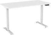 Zit-sta bureau elektrisch 2 motorig 160 x 80|Wit |Wit frame