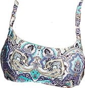 Seafolly Summer Chintz DD Bralette Antigue Blue - Antiek Blauw Bikinitopje Dames - Maat 36 (S)