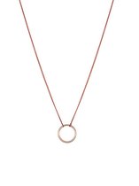 Rosé Goud Plated ketting met cirkel