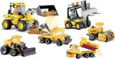 Véhicules de construction Blocki lot de 6