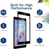 Ntech Screenprotector Geschikt voor Apple iPad 9.7 (2018-2017) Screenprotector 0.3mm HD clarity Hardness Tempered Glass - Zwart